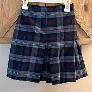 ❤️3/25 (5) VINTAGE Plaid Uniform Skort Blue Red Yellow Calvin SchoolWear 1939